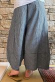 Arbi Gingham Pocket Culotte Pant Navy